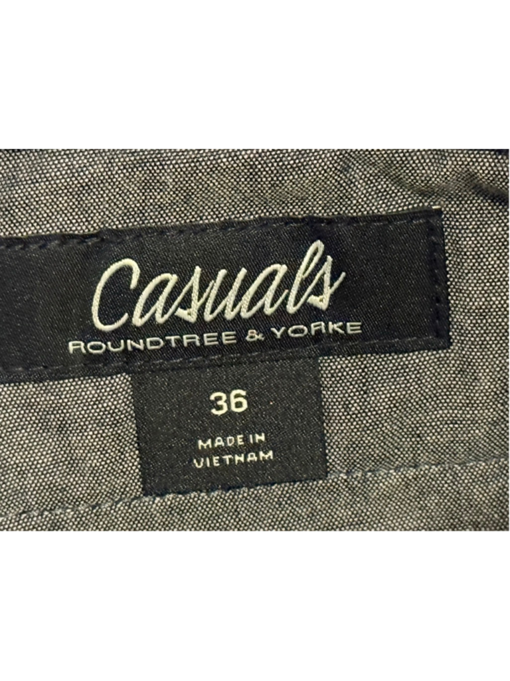 Roundtree & Yorke Casuals Shorts Mens 36 Blue Plaid Straight Fit Flat Front NWT - Picture 6 of 7